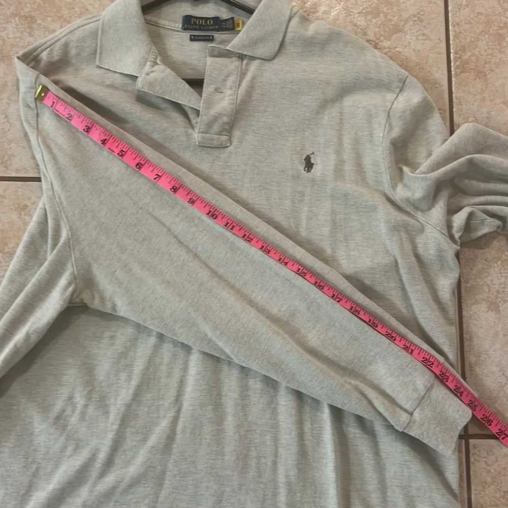 Polo by Ralph Lauren Men's Oatmeal‎ Beige Long Sleeve Shirt Classic Fit, XXL